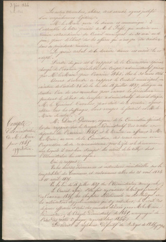 Registre des délibérations du conseil municipal (03 juin 1846 - 31 octobre 1848)