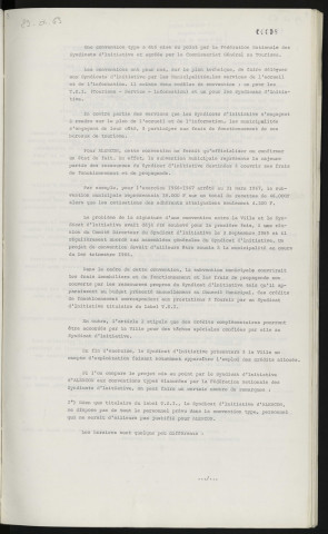 Tourisme, convention avec le syndicat d'initiative.