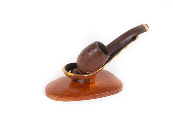 Pipe du Poilu Charles Féron (collection Maryvonne Thoréton, 2008, AMA) : photographie (Olivier Héron).
