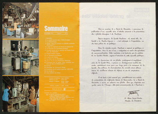 Démolition de l'étamage (26 septembre 1975) : photographie noir et blanc ; visite de la manufacture de tabac (Le Mans) (29 septembre 1975) : lot de 5 photographies (ADEJES Martine).