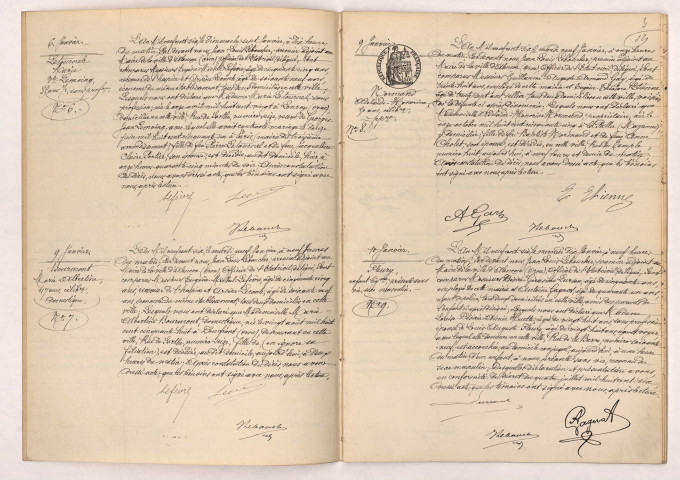 Registre des actes de décès.