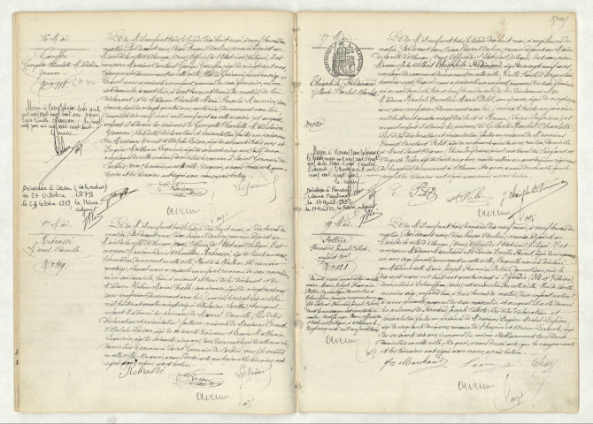 Acte de naissance de GAUFFRE Georgette Charlotte Marceline (16 mai 1903),REBRASSE Marcel Camille (17 mai 1903),THEOPHILLE Ferdinand Gilbert Rachelle Charlotte (17 mai 1903),POTTIER Fernand Joseph Céleste (19 mai 1903).