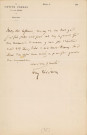 Lettre autographe signée de l'écrivain Tony Révillon à l'acteur Adolphe Laferrière (sd) .
