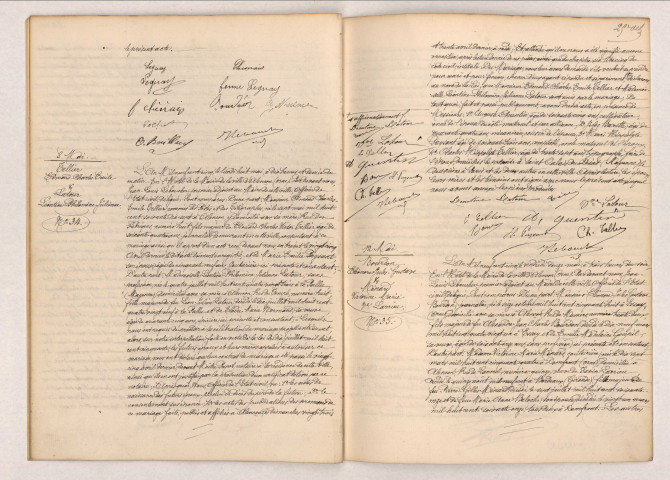 Acte de mariage de CHESNAIS Fernand Emile et LEGUAY Juliette Marie Ernestine (6 mai 1905), acte de mariage de TELLIER Edmond Charles Émile et LATOUR Léontine Philomène Julienne (8 mai 1905), acte de mariage de BOURDON Éléonore Jules Gustave et MÉNARD Victorine Marie (12 mai 1905).