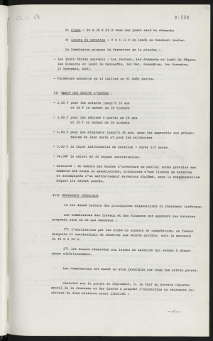 Lycée Marguerite de Navarre, piscine, heures d'ouverture, règlement et tarifs.