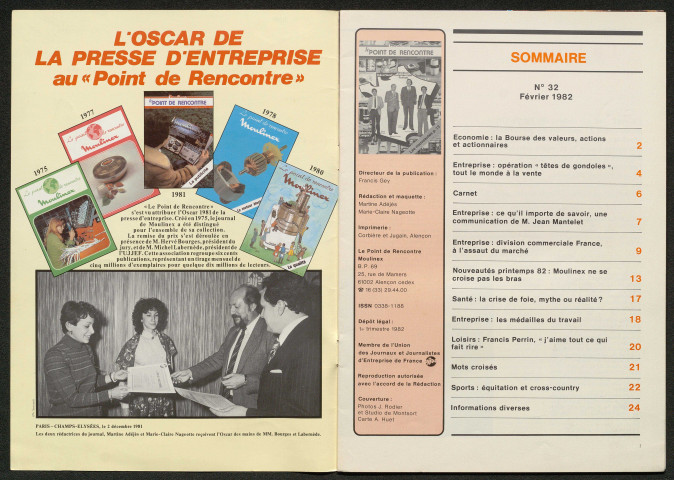 Le Point de rencontre Moulinex n°32 (février 1982)