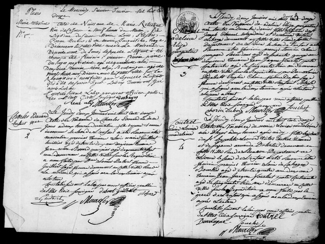 Registre des actes de naissance et adoption (1er janvier - 31 décembre 1812).