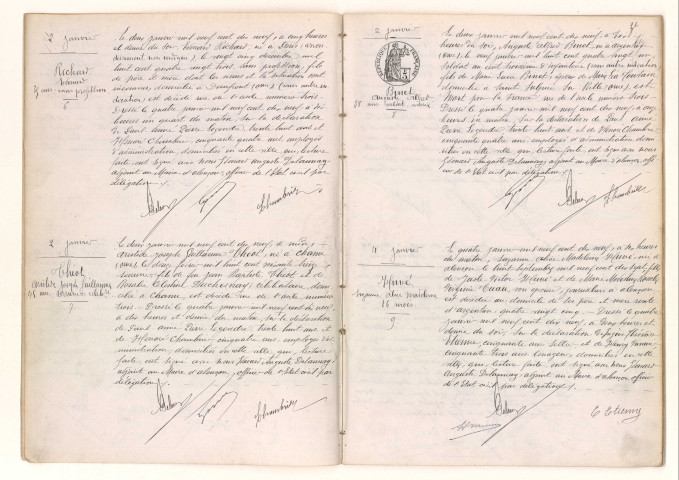 Registre des actes de décès (1919).
