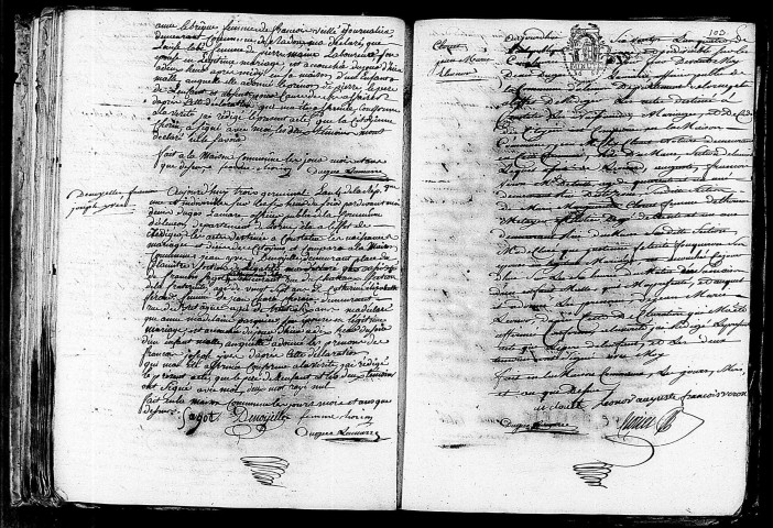 Acte de naissance de MOINE Pierre (22 mars 1796),acte de naissance de DESNOYELLES François Joseph Yves (22 mars 1796),CLOUET Jean Marie Léonard (25 mars 1796).