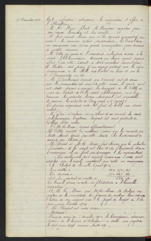 Budget de la ville pour l'exercice 1914. Budget de l'hospice pour 1914 rapport