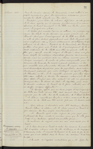 Propositions diverses de M. Hesnault : rapport. Assurances contre l'incendie, règlement d'un sinistre survenu à l'Hôtel de Ville