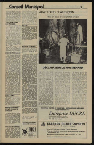 Alençon Notre Cité, journal d'information municipale et districale n°19 (février 1979).