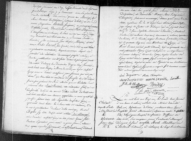 Registre des actes de mariage (1821).