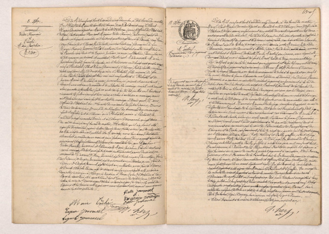 Acte de mariage de JOUVENCEL Victor François et TÂCHÉ Marie Joséphine (05 décembre 1908) , Transcription d'un jugement de divorce de CHENNEVIÈRE et MAUTREF (11 Décembre 1908).