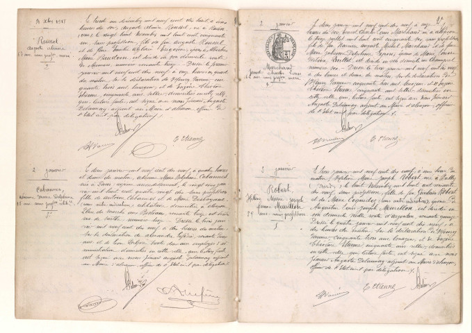 Registre des actes de décès (1919).