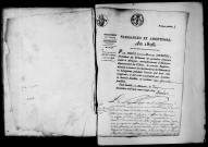 Registre des actes de naissance et adoption (1826).