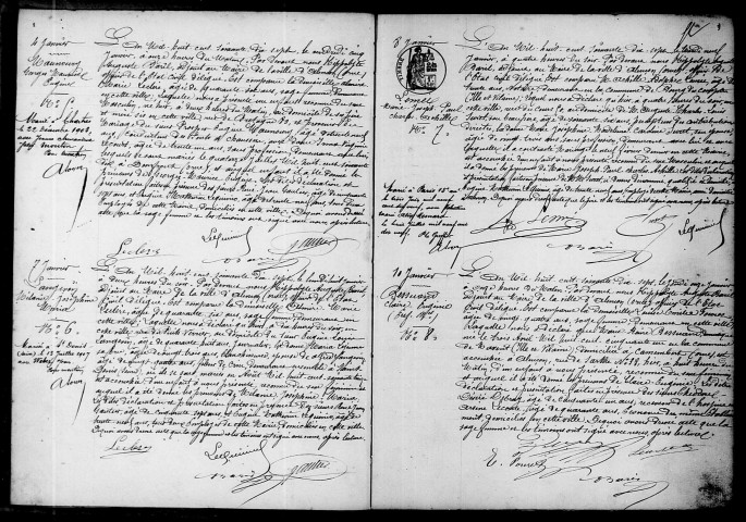 Registre des actes de naissance et adoption.