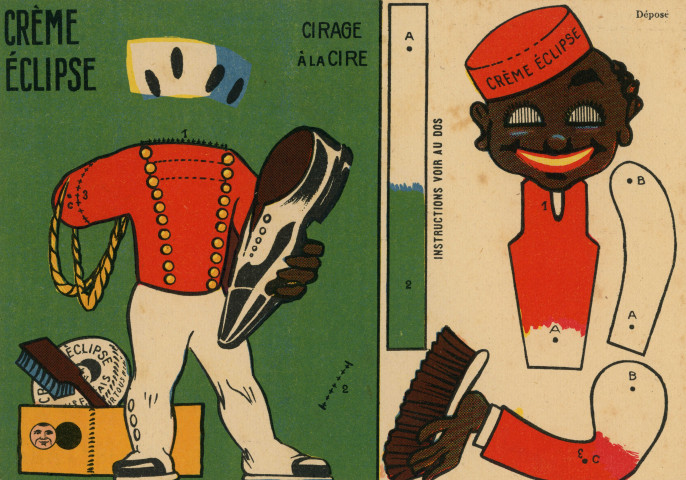 Publicité commerciale des produits de nettoyage pour les métaux Fulgor : images animées (16.5 x 11.5 cm), collection particulière Nicole Renard, don.