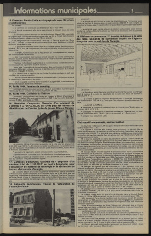 Alençon Notre Cité, journal d'information municipale et districale n°71 (juillet 1984).