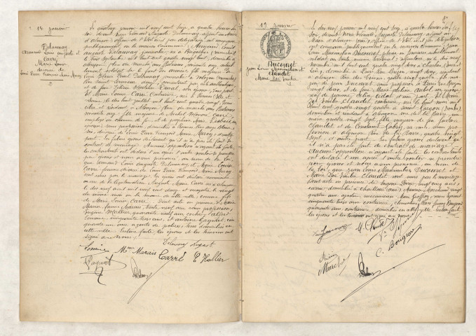 Registre des actes de mariage (5 janvier 1916 - 21 décembre 1916).