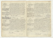 Acte de naissance de DE MIRLEAU Jean Charles Constant Edmond Edouard (3 mai 1905),acte de naissance de DESARTHE Pierre Louis (4 mai 1905),acte de naissance de BOURGEOIS Gaston Louis Marie (7 mai 1905),acte de naissance de BERTOUILLE Maurice Auguste Henri (10 mai 1905).