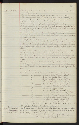 Recrutement, soutien de famille : Avis du Conseil. Recrutement, sursis d'incorporation : Avis du Conseil