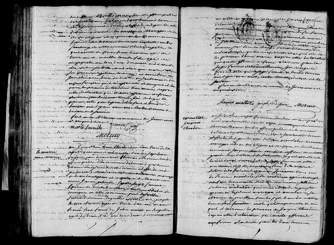 Acte de naissance de COLLET Toussine Bienaimée (26 juillet 1795),acte de naissance de LEMOINE Anne Marie (26 juillet 1795),acte de naissance de CORNELLIET Jacques Théodore (29 juillet 1795).