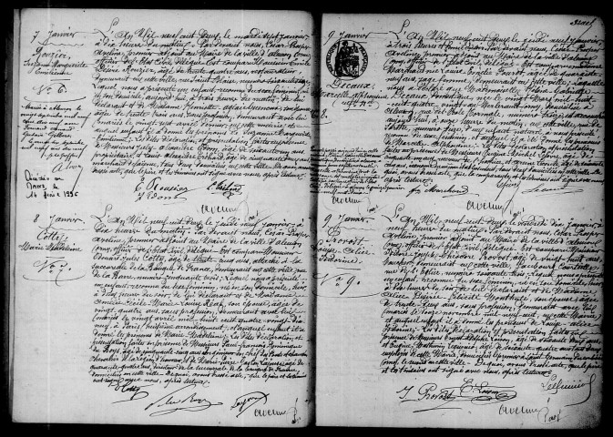 Registre des actes de naissance et adoption.