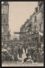 Alençon (Orne), Fêtes de l'inauguration de l'Hôtel des Postes, festival Grande Rue, musiques, carte postale ancienne noir et blanc n°3, A.M.F. éditeur, (Date d'utilisation : le 24 septembre 1911), (14x9),AMA.