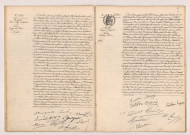 Acte de mariage de BOURGINE Léon Arthur Alphonse et LUNEL Marguerite Louise (27 juillet 1909), Acte de mariage de CHATELIN Eugène Auguste et BOIVIN Léontine Marie (30 juillet 1909).