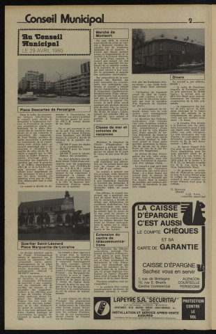 Alençon Notre Cité, journal d'information municipale et districale n°32 (juin 1980).