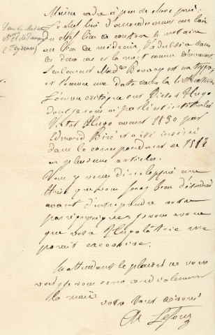 Comptes de Madame Mesnier, en l'étude de Maître Cottin, Notaire à Paris (31 décembre 1872).