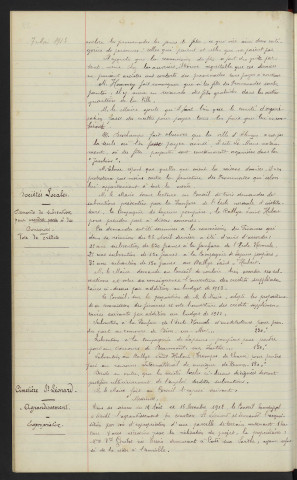 Concours de musique, demande de subvention présentée par le comité d'organisation : vote d'un crédit. Sociétés locales, demande de subvention pour prendre part à des concours : vote de crédits. Cimetière Saint-Léonard, agrandissement : expropriation