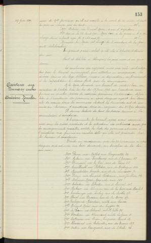 Legs Mme veuve NOBLESSE, attribution. Assistance aux femmes en couches, admissions nouvelles