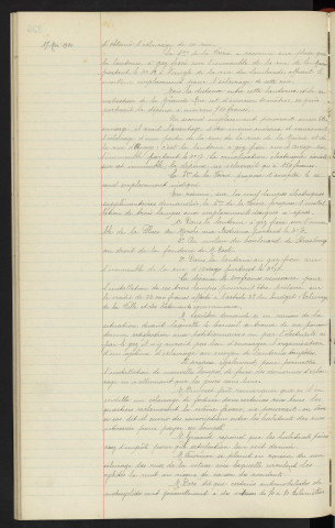 Eclairage électrique des rues, demandes de lampes supplémentaires, rapport