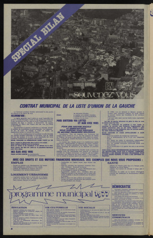 Alençon Notre Cité, journal d'information municipale et districale n°58 (février 1983).