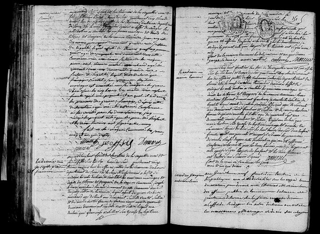 Acte de naissance de MARAIS Jeanne Françoise (23 août 1795),acte de naissance de LEDONNE Joseph Pierre François (24 août 1795),acte de naissance de RONDEAU Marie Louise (24 août 1795),acte de naissance de COUDER Jacques Antoine Louis (25 août 1795).