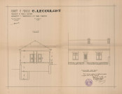 permis de construire n°15, Construction d'une maison d'habitation Rue Mans Alençon, (date de décision : 1933), (auteur du projet, architecte : PERRIER).
