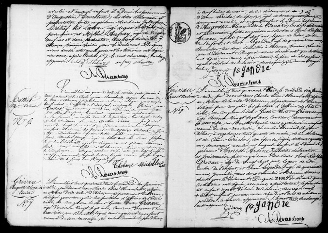 Registre des actes de naissance et adoption (1843).