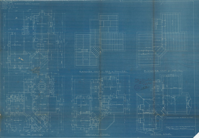 permis de construire n°21, Construction d'une maison d'habitation Boulevard de la République Alençon, (date de décision : 23/04/1929), (auteur du projet, architecte : BESNARD-BERNADAC Félix).