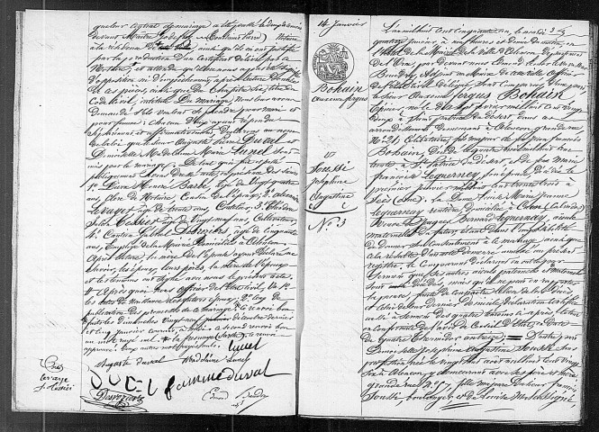 Registre des actes de mariage (1851).