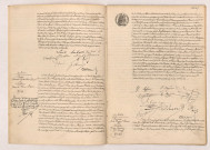 Acte de mariage de MARCHAND Albert Louis et SOUHAITÉ Lucile Augustine (27 Juin 1908), BRIÈRE Fernand Victor Louis Ernest et LEFÈVRE Yvonne Claire Marie (27 Juin 1908), PIQUERÉ Jules Eugène Benoni et MÉDÉLEC Marie Joséphine veuve CAROFF (1er Juillet 1908).