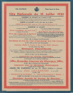 Fête nationale 14 juillet 1935 : affiche Imprimerie alençonnaise (80 x 120).