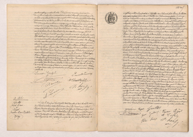Acte de mariage de LEMOINE Jean Ernest Alphonse et GOUPIL Louise Léa Juliette (27 Novembre 1908), GUILLOT Joseph Marie et BIGOT Joséphine Marie Natalie (03 Décembre 1908).