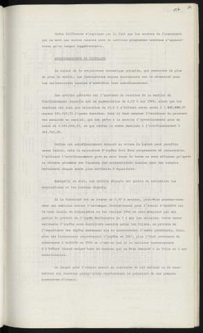 Budget primitif 1967.