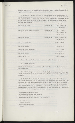 Parc des expositions, avis du jury, décision du conseil.