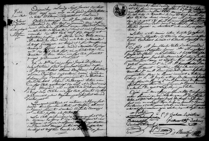 Registre des actes de mariage et divorce (1811).