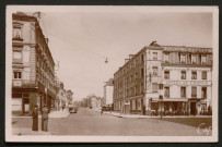 Alencon (Orne), carrefour Cours Clémenceau, rue Saint-Blaise, l'hôtel de France, carte postale semi-moderne n°248 noir et blanc, Réal photo C.A.P, sd, (14cm x 9 cm), AMA.