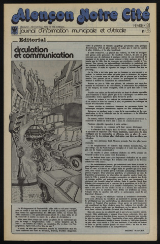 Alençon Notre Cité, journal d'information municipale et districale n°38 (février 1981).