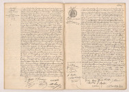 Acte de mariage de LOUVEL Georges François veuf GUÉRIN et LECREUX Alexandrine Louise Ernestine veuve MOIRE (22 avril 1910), Acte de mariage de HUARD Alexandre Amédée Raphaël et GERVAIS Suzanne Victorine (29 avril 1910).
